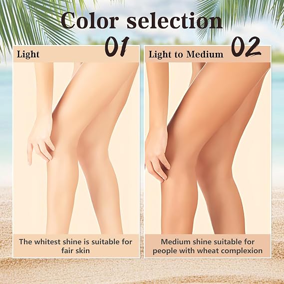 2pcs Body Coverage Perfector, Waterproof Leg Makeup, Tattoo Cover Up Cream All Over Complexion Perfect With Large Bevel Brush 48H Long Lasting Wear（Light and neutral colors）