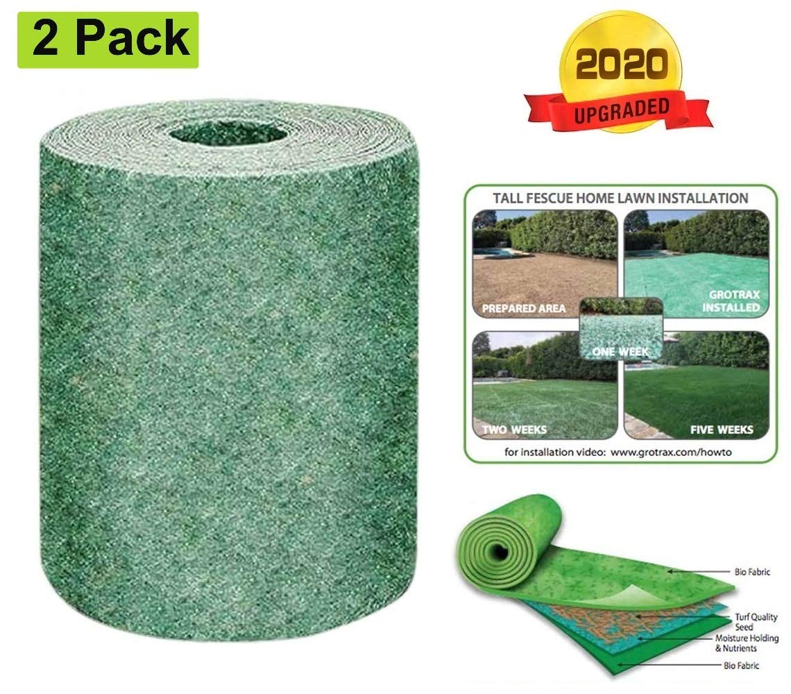 Buy Grass Seed Mat Roll 10FT Biodegradable Grass Grow Mat Garden