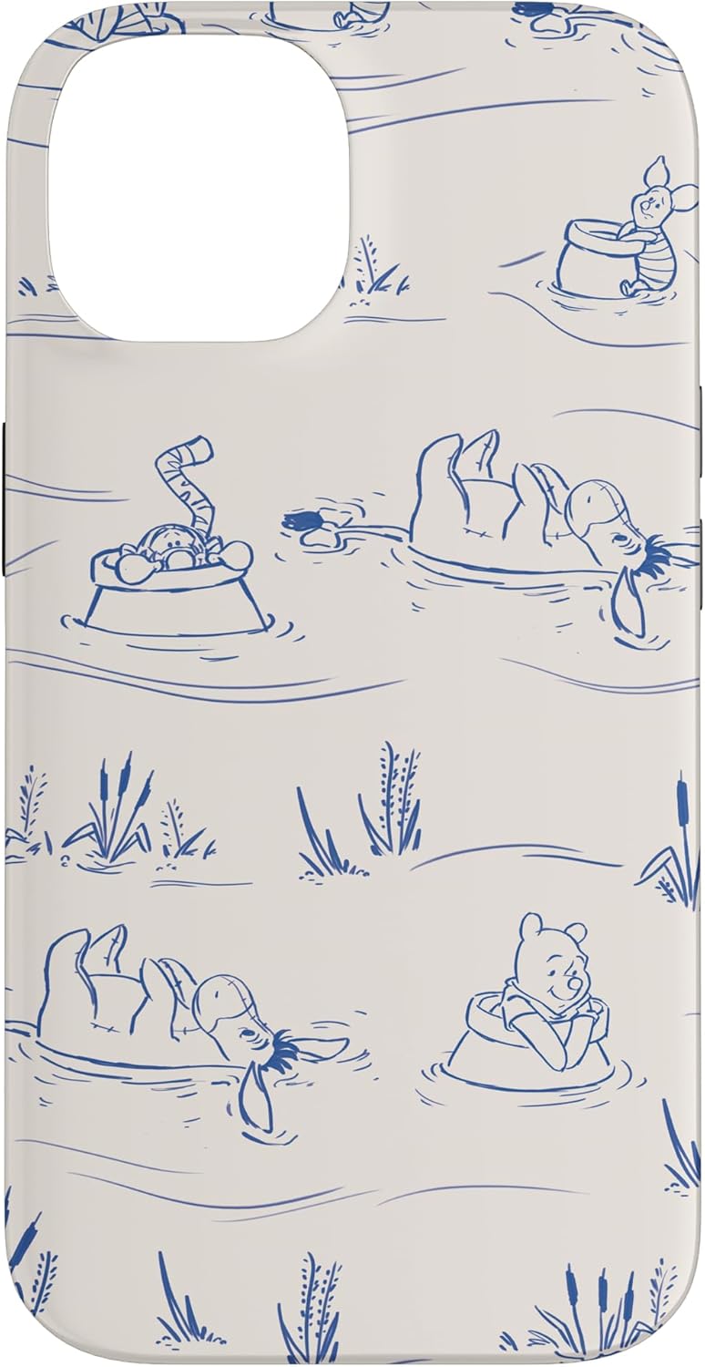 Disney Winnie The Pooh and Friends Hunny Pots Down The River Case for iPhone 14 Pro Max