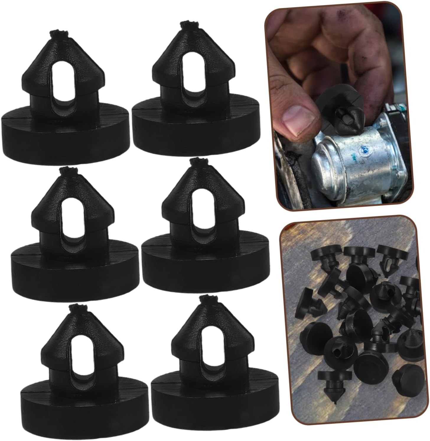 Automotive Accessory 20pcs Brake Pedal Stop Pad Rubber Stopper for Brake Light Switch Easy to Install