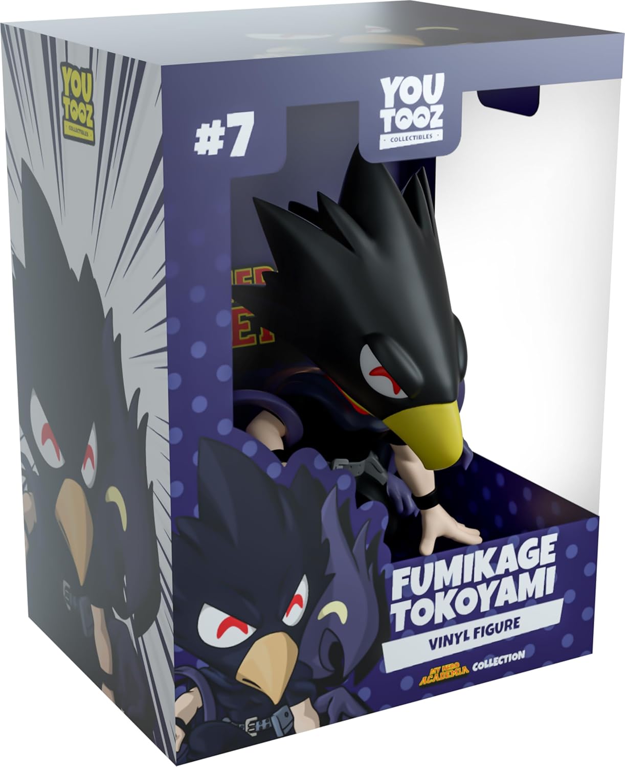 Youtooz My Hero Academia Fumikage Tokoyami 4.1" Vinyl Figure, Collectible Fumikage Tokoyami from My Hero Academia Collection