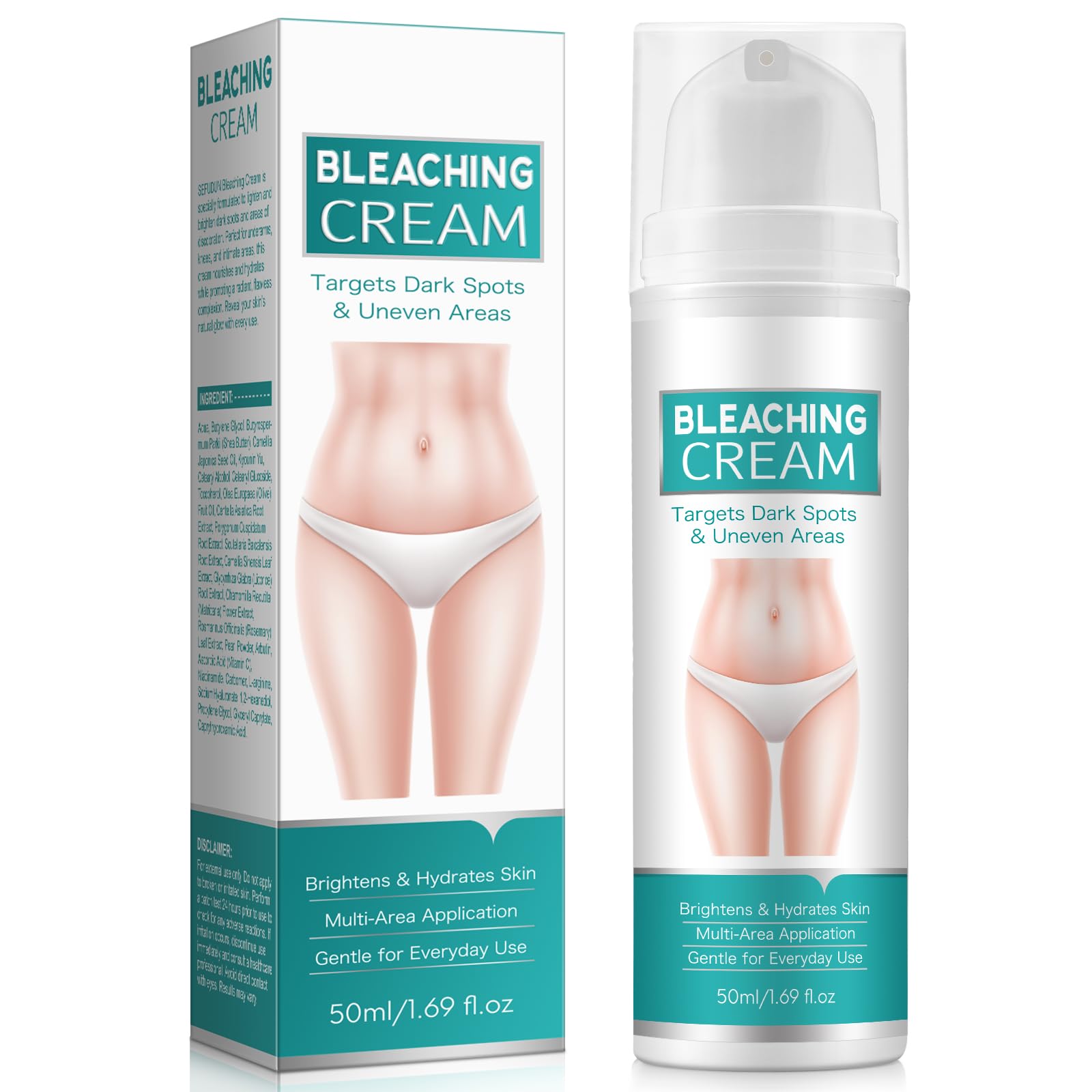 Skin Bleaching Cream Intimate Area, Intimate Area Dark Spot Corrector Lightening Cream for Body Underarms, Armpit, Knees