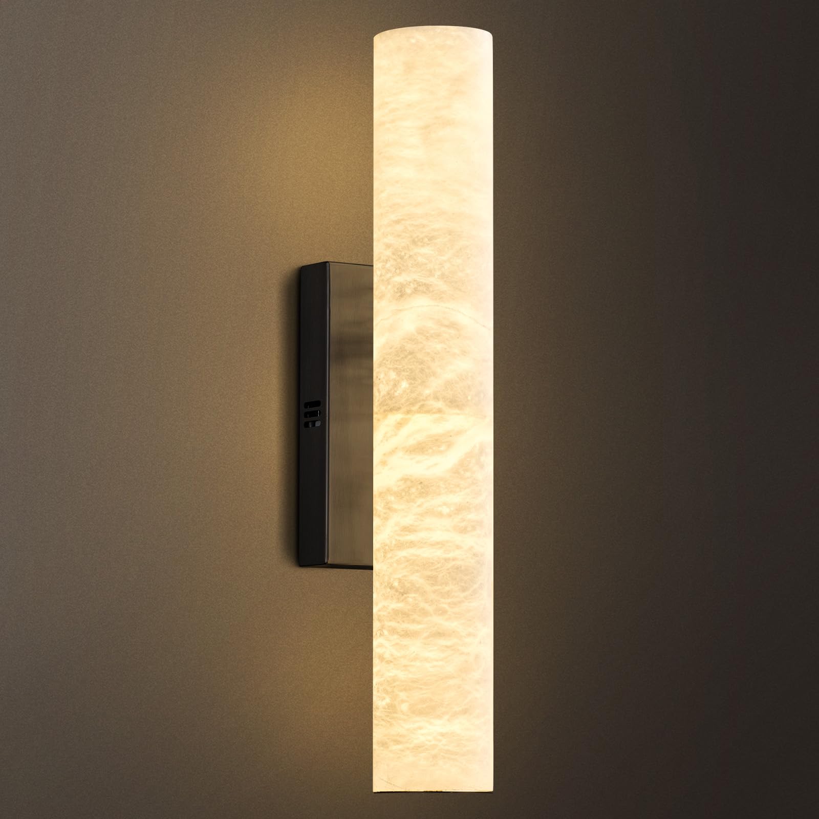 LumaVibe Natural Alabaster Wall Sconces, 20