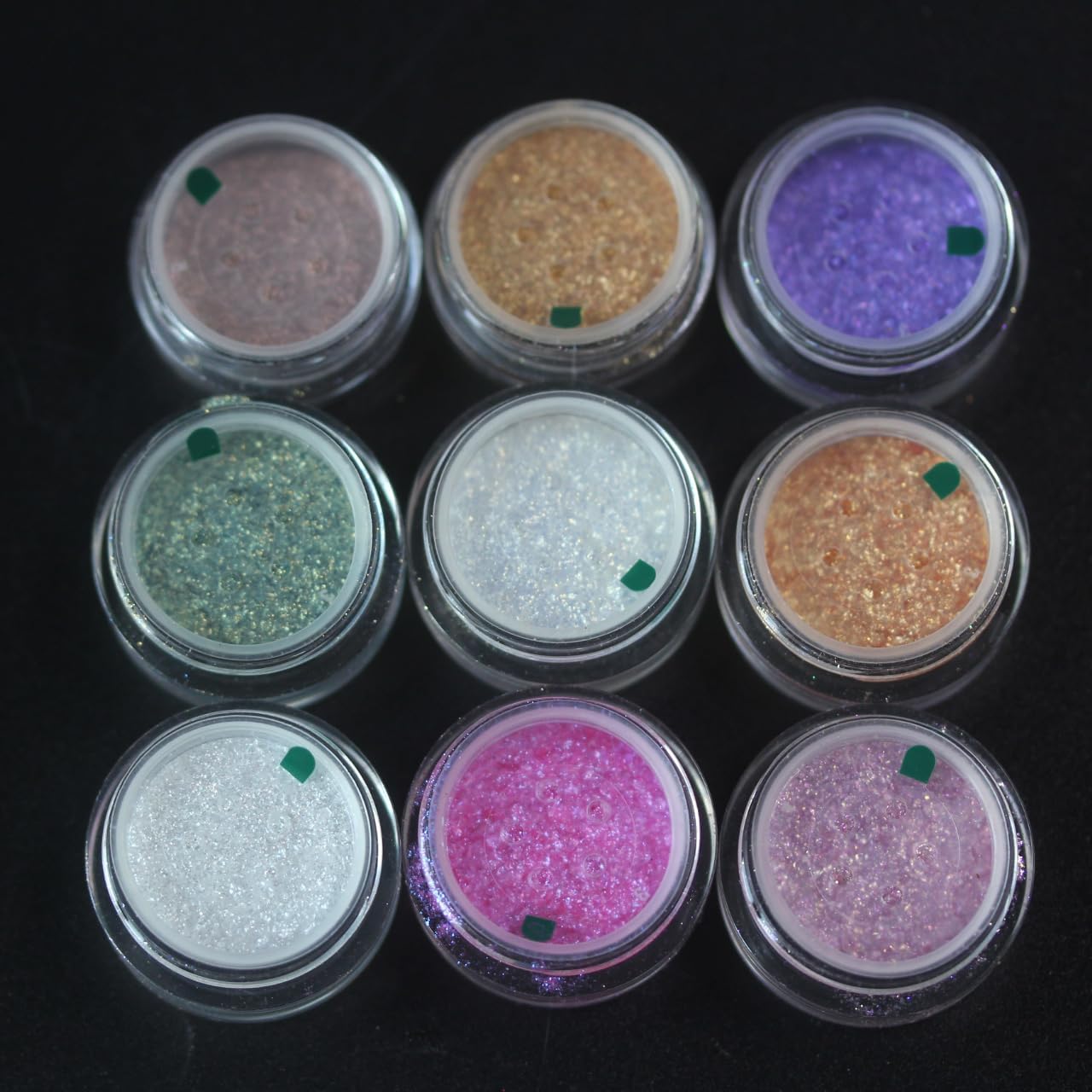 9-Color Set Cosmetic Grade Shimmer Diamond Mica Powder Set Pearlescent Effect Pigment for Nail Art, Resin Craft & DIY Beauty