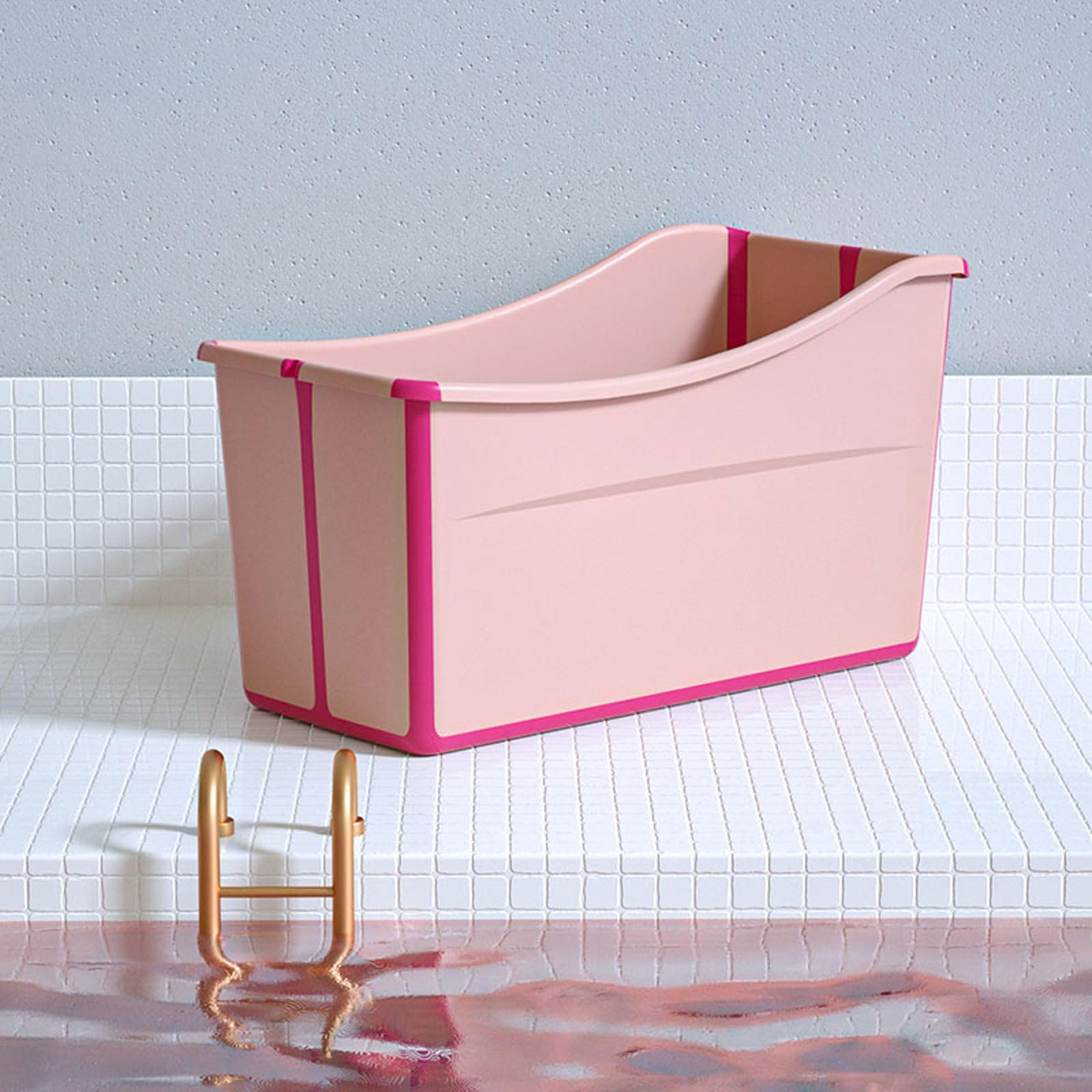 Vasca da bagno per adulti, vasca pieghevole per bambini, vasca da bagno pieghevole per acqua calda, vasca da bagno fredda, contenitore per sauna, coperchio per sauna e sapone, vasca da bagno per spa,