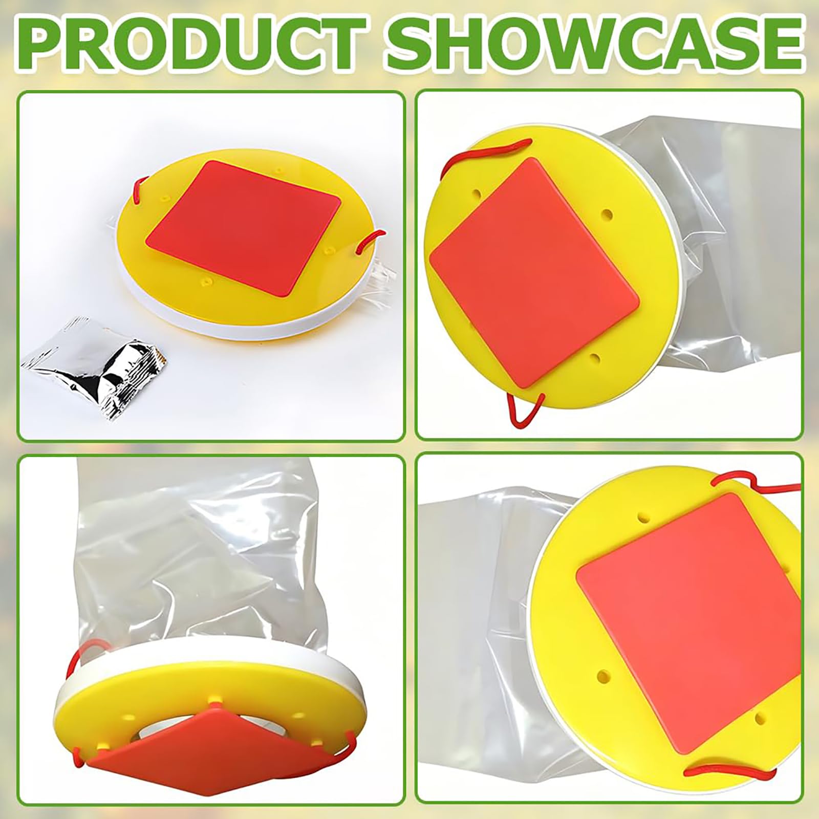 Trappola per mosche per esterni con borsa per esche, resistente alle intemperie e facile da appendere, ideale per giardino, patio, campeggio