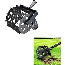 2-in-1 Heavy Duty Rotary Cultivator & Weeder,Hand Tiller,Tiller for Gardening,Garden Tools,Effortless Soil Aeration,Cultivation, Weed Removal for Garden, Lawn, Patio, Yard & Reseeding