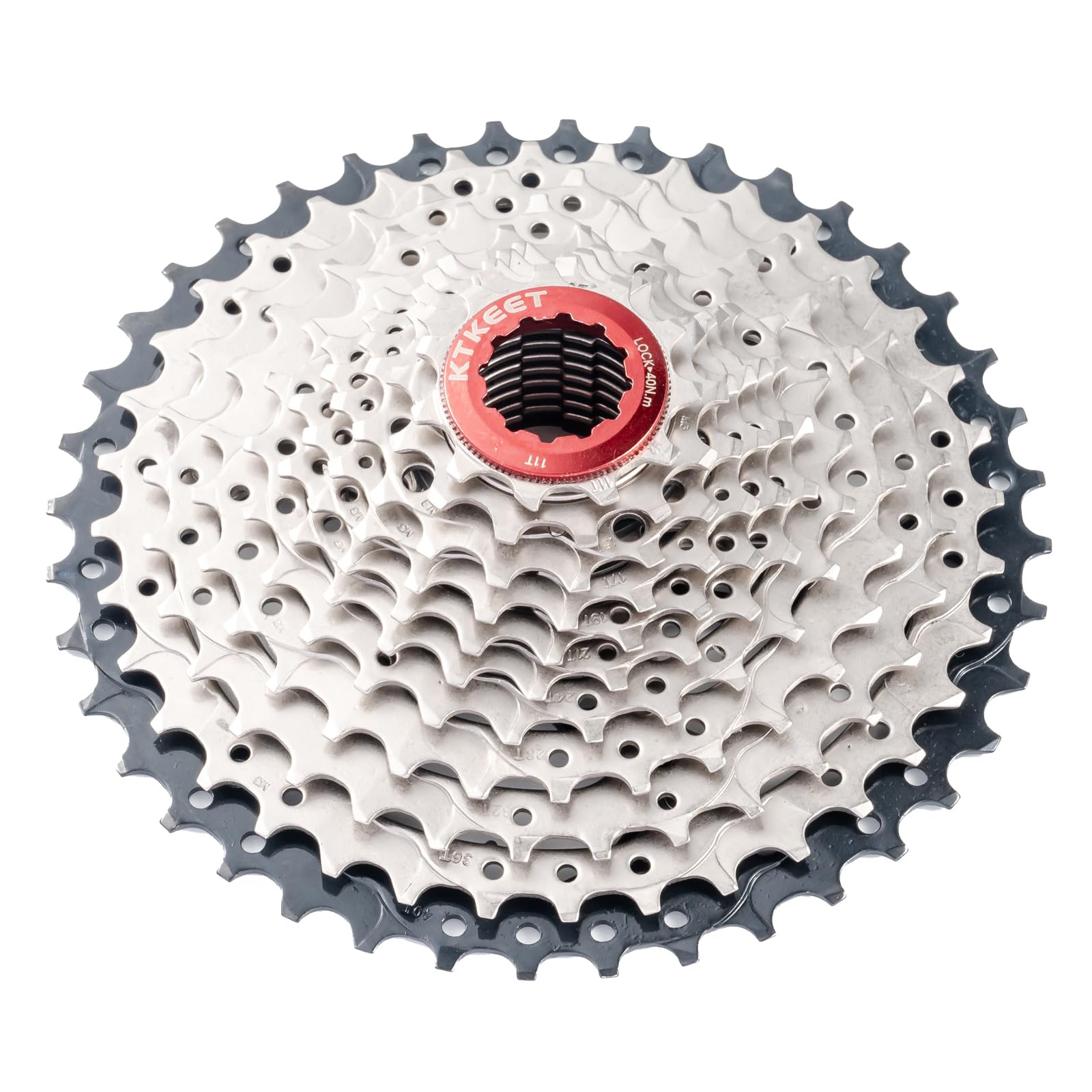 KTKEET 11-Speed Cassette 11-25T/28T/30T/32T/34T/36T/40T/42T/46T/50T/52T Mountain Bike/Road Bike Cassette 11-Speed Bicycle Cassette Sprocket Compatible with Shimano Ultegra XT Sunrace Sram (11-40T) — image 1