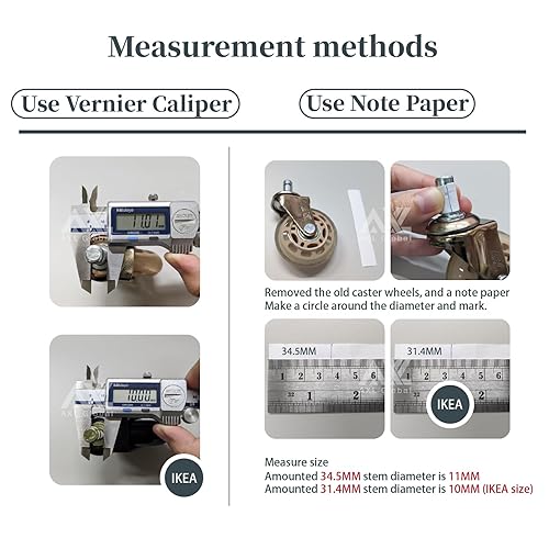 Miniatura 8 de AXL Se deslizan para reemplazar ruedas, sillas de oficina, papelería, silla de repuesto de oficina sin ruedas y deslizadores de campana alta, juego