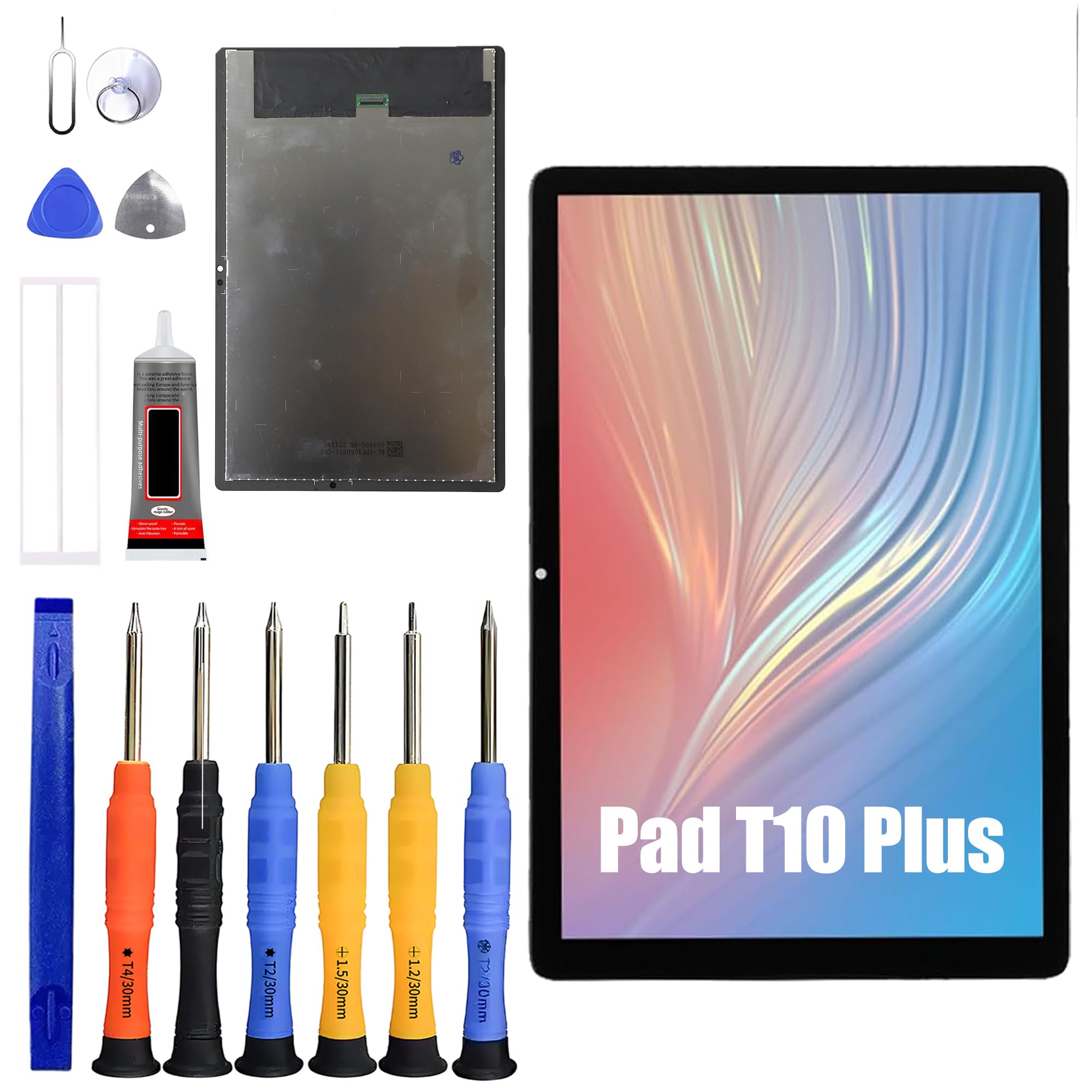 Pantalla LCD para Doogee T10 Plus [con huellas dactilares] [10,5 pulgadas] Pantalla LCD táctil digitalizador con juego de herramientas