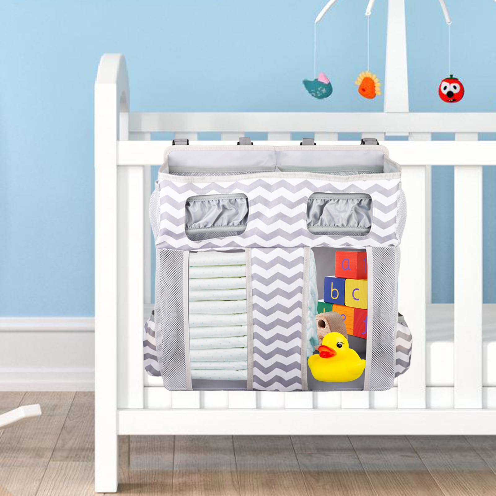 Genérico Bett-Organizer, stapelbare Taschen, mehrere Fächer