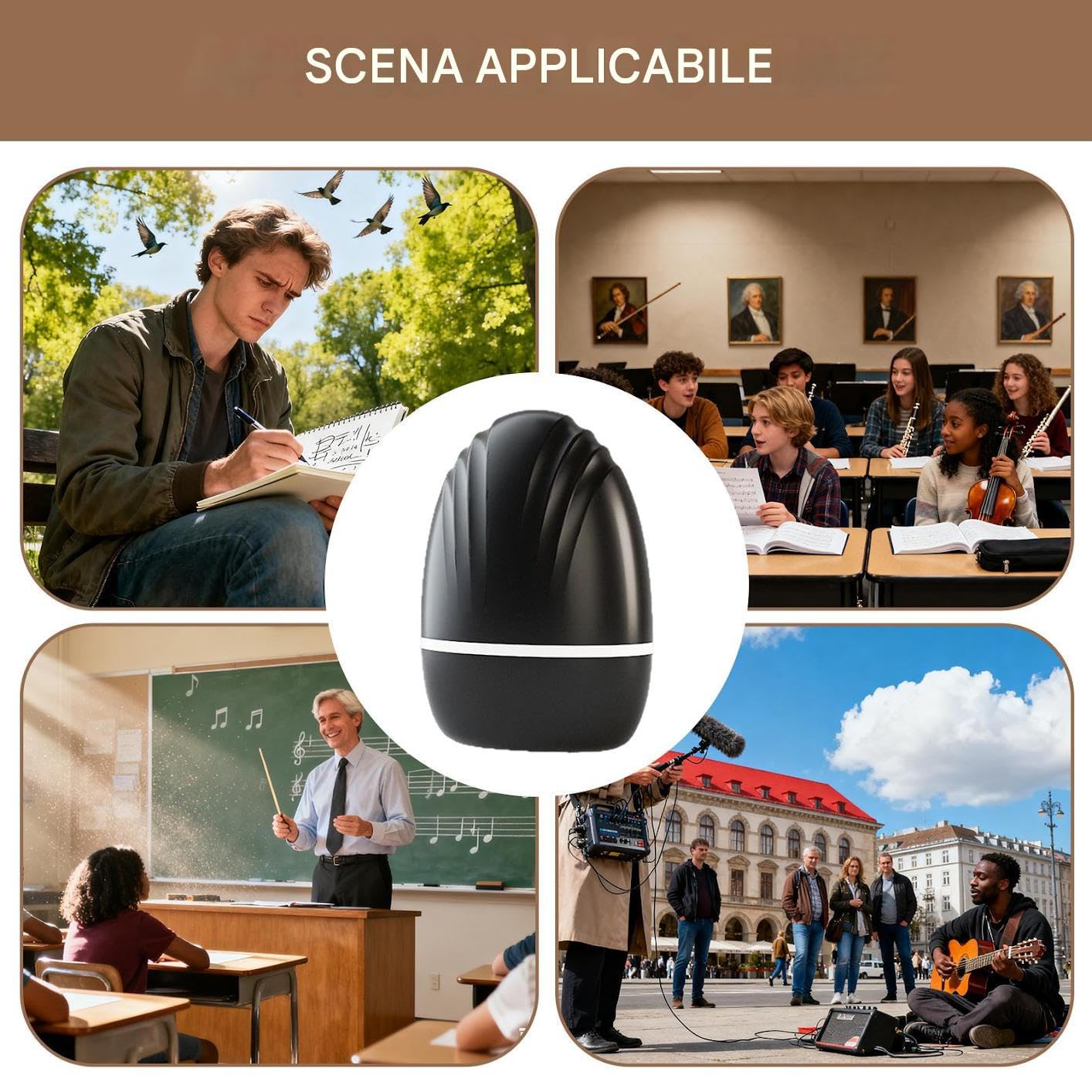 Per Pentagramma Musicale | Sigillo Portatile Per Pentagramma | A Rullo Per Notazione Musicale - Per Insegnanti Pratica Di Scrittura Elementare Apprendimento Di Frasi Lezione Di Chitarra