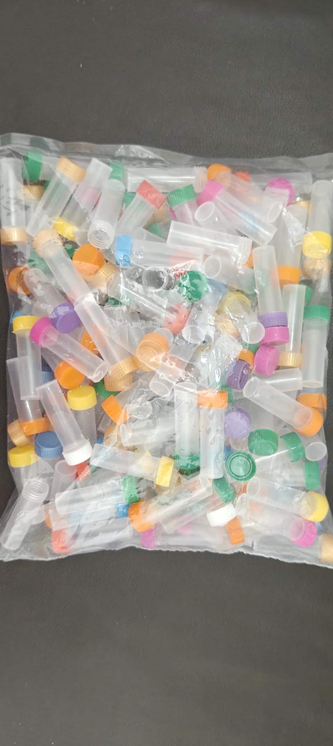 PP Plastic Sample Vials with Coloured Screw Caps | Leak-Proof Caps, Reusable & Lightweight, For Homeopathic Pills, Lab & Pharmacy Use, Stores Powders & Beads-image-11