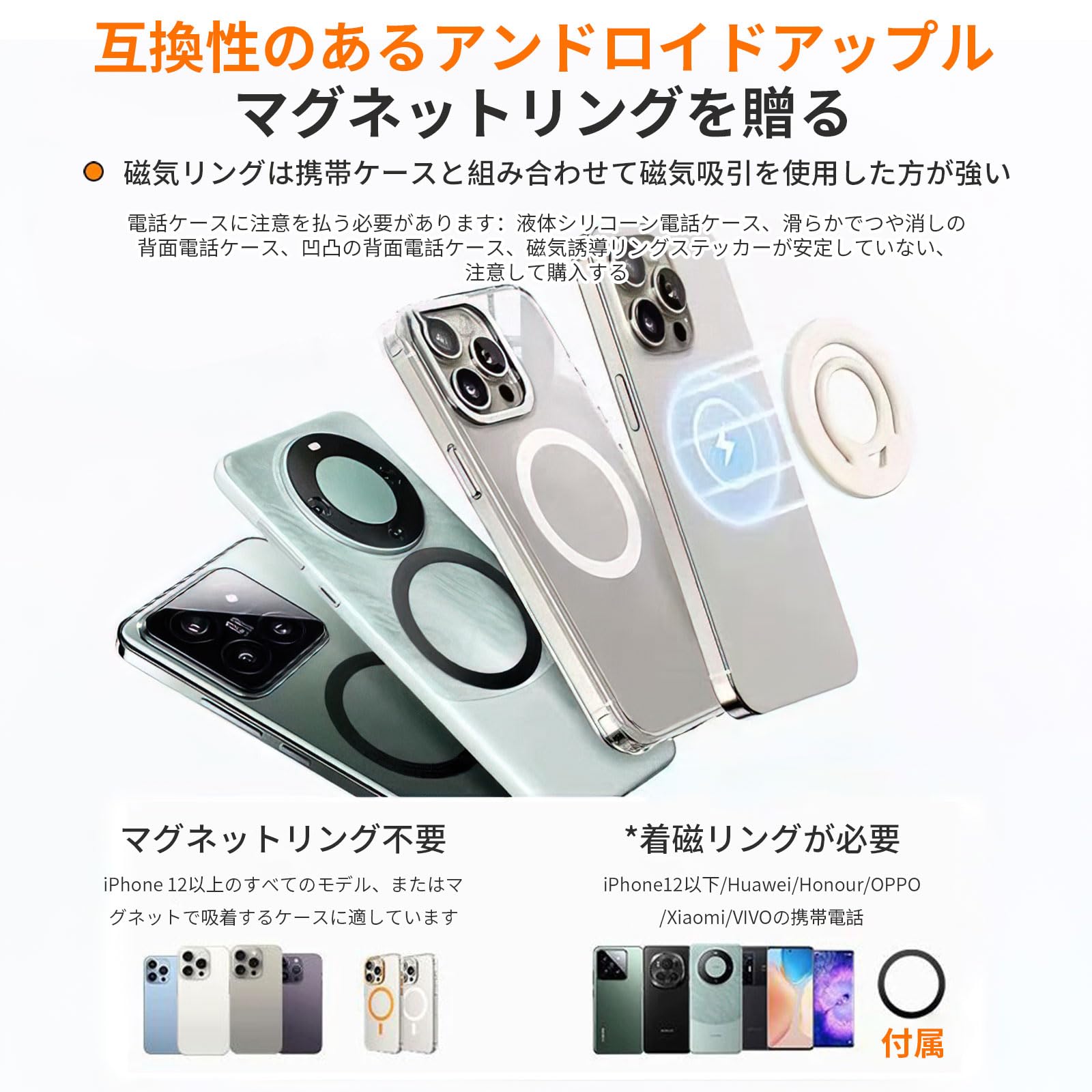 Amazon | aninako スマホリング グネット | ホールド 通販