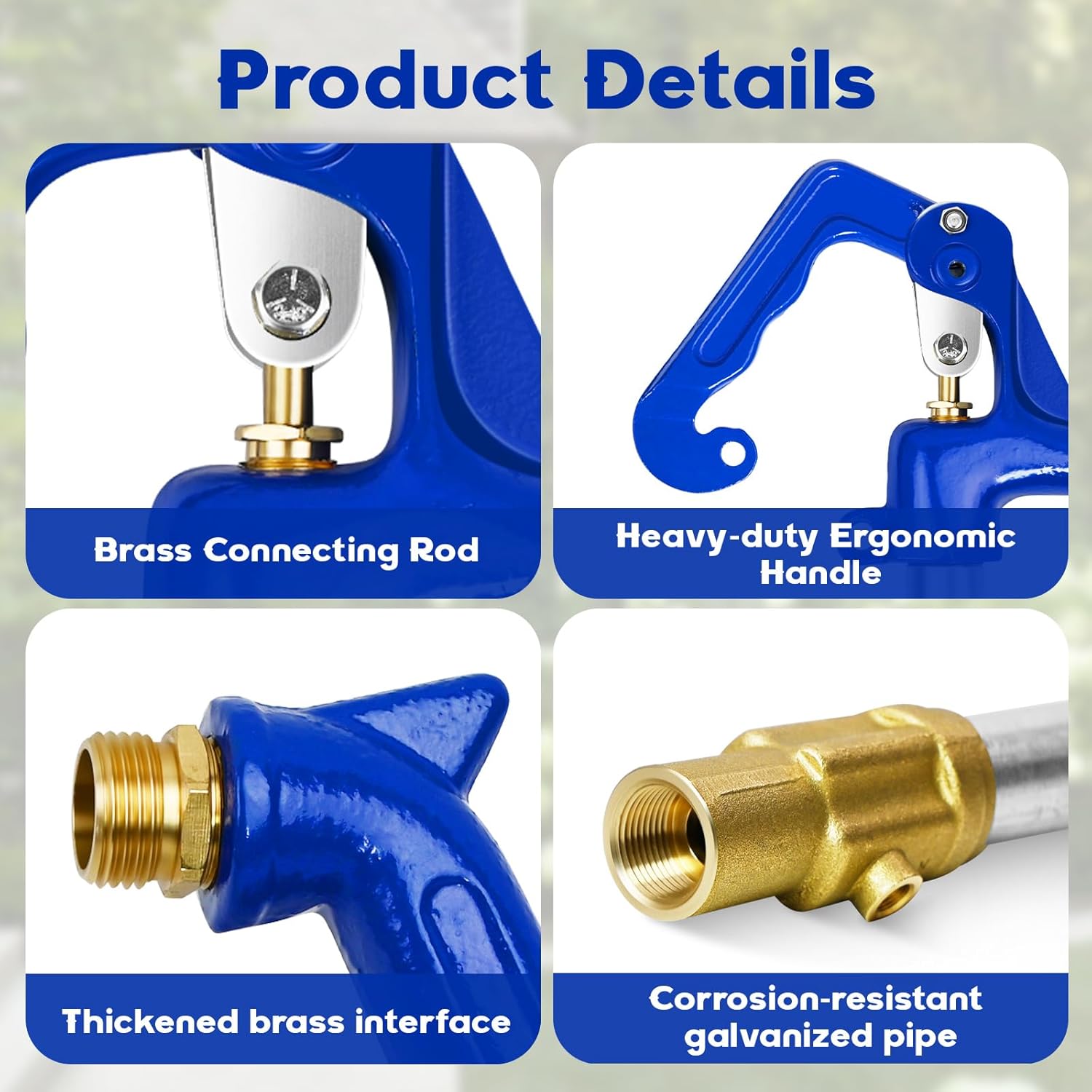 3.25FT Frost Proof Yard Hydrant,Freezeless Frost Free Outdoor Water Hydrant,3/4" Pipe Connection,Total Length 3.25ft,12’’Bury Depth,for Yard, Garden, Pasture Irrigation,Reliable Water Supply