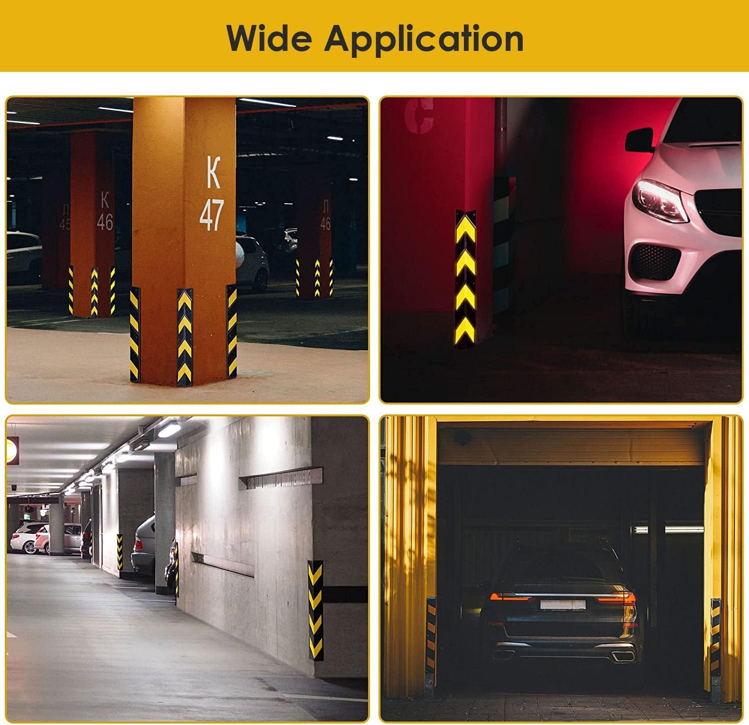 ガレージウォールガードコーナー、高耐久コーナーシールドエッジプロテクターストリップ、エッジセーフティバンパーカバー、取り付けと切断が