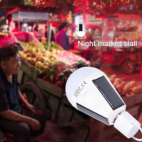 Miniatura 4 de GLOGLOW Lámpara de emergencia para senderismo al aire libre, lámpara de emergencia, luces LED portátiles, panel de energía solar, lámpara solar,