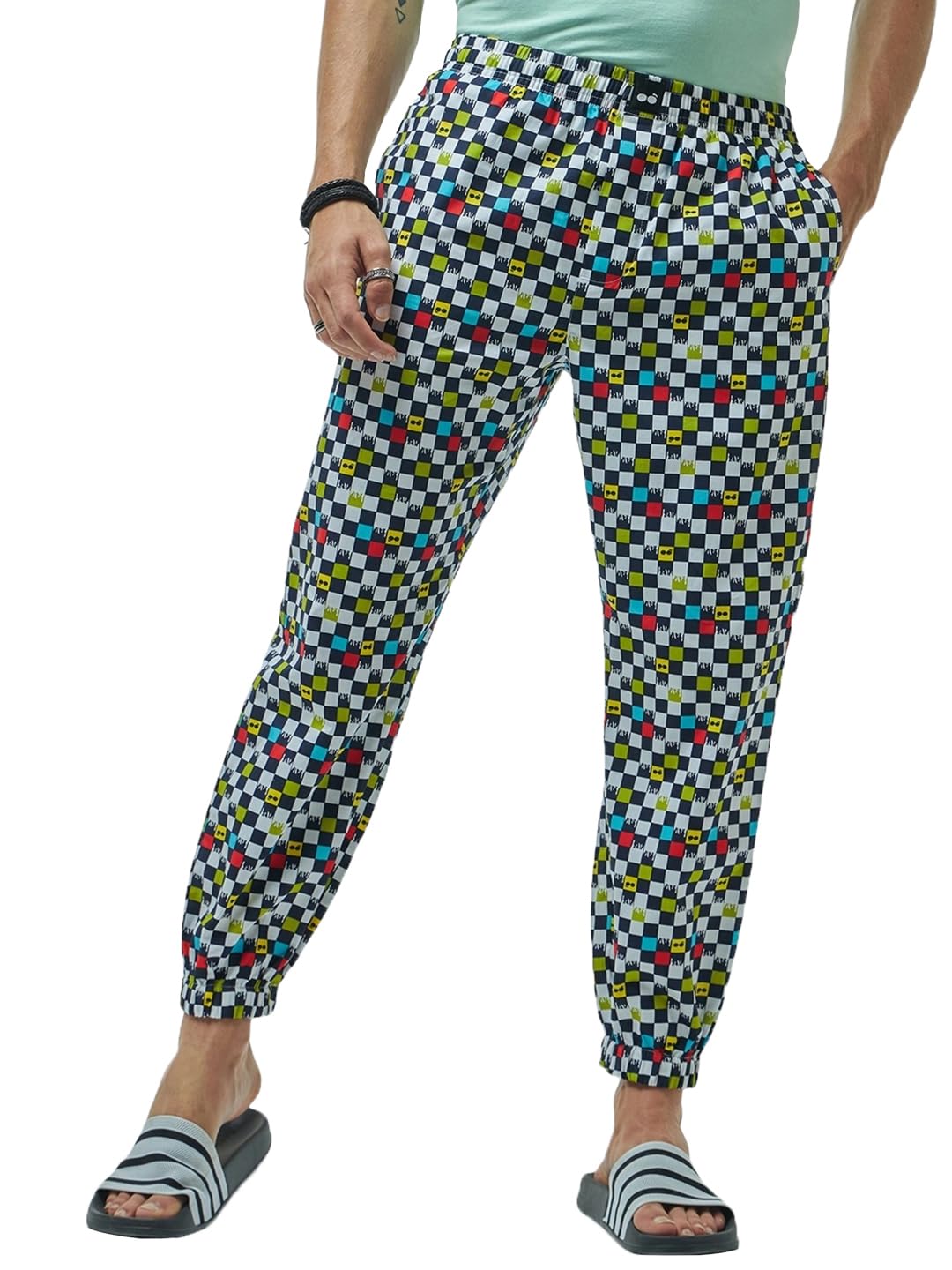 bewakoof Men's 100% Cotton Regular Fit Pyjama-picture-40