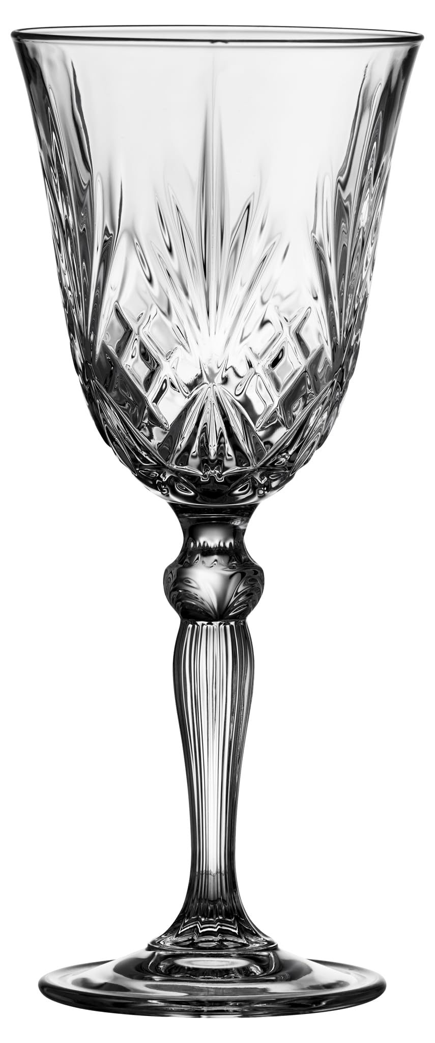 Lyngby Glas Krystal Melodia Weissweinglas, Weinglas, 21 cl, 4 Stck., Klar