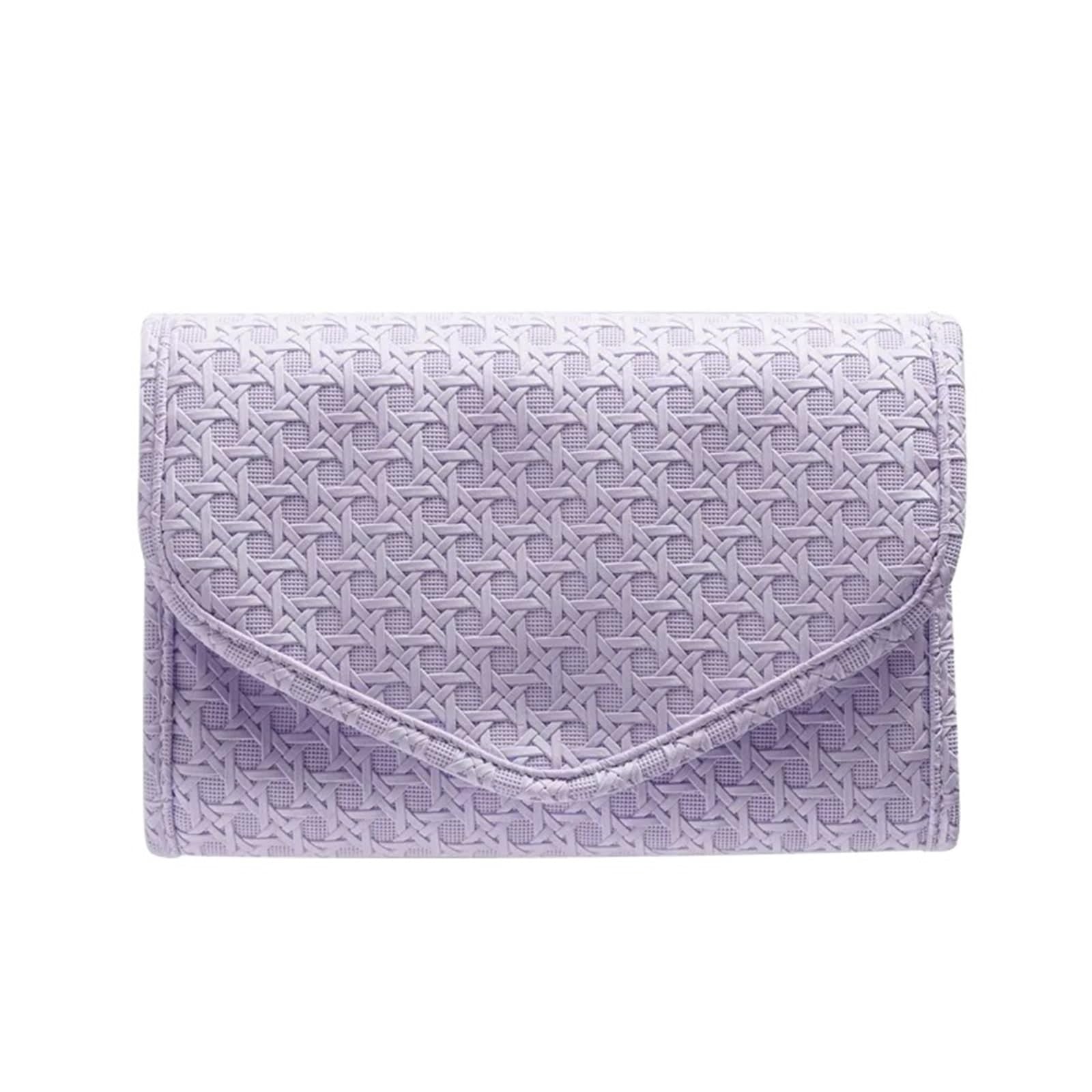 RUWLFE 1Pcs Portable Foldable Waterproof Jewelry Bags Travel Storage For Rings Necklaces Earrings Watches for Rings, Necklaces, Earrings(Purple)