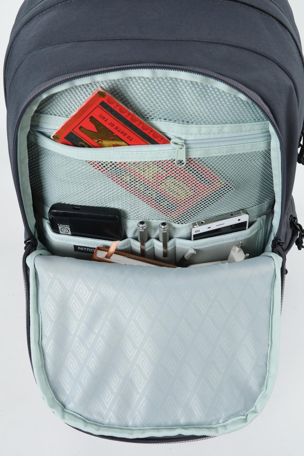 Nitro Future Hero zestaw wraz z rysikiem Case XL & POSCA Creative Marker, szary (Graphite), 35 L, Casual