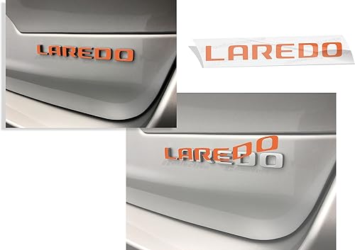 Vista 71 de Reflective Concepts Pegatinas para Jeep Grand Cherokee L Laredo 2021-2024 con emblema para puerta trasera (color: negro plano)
