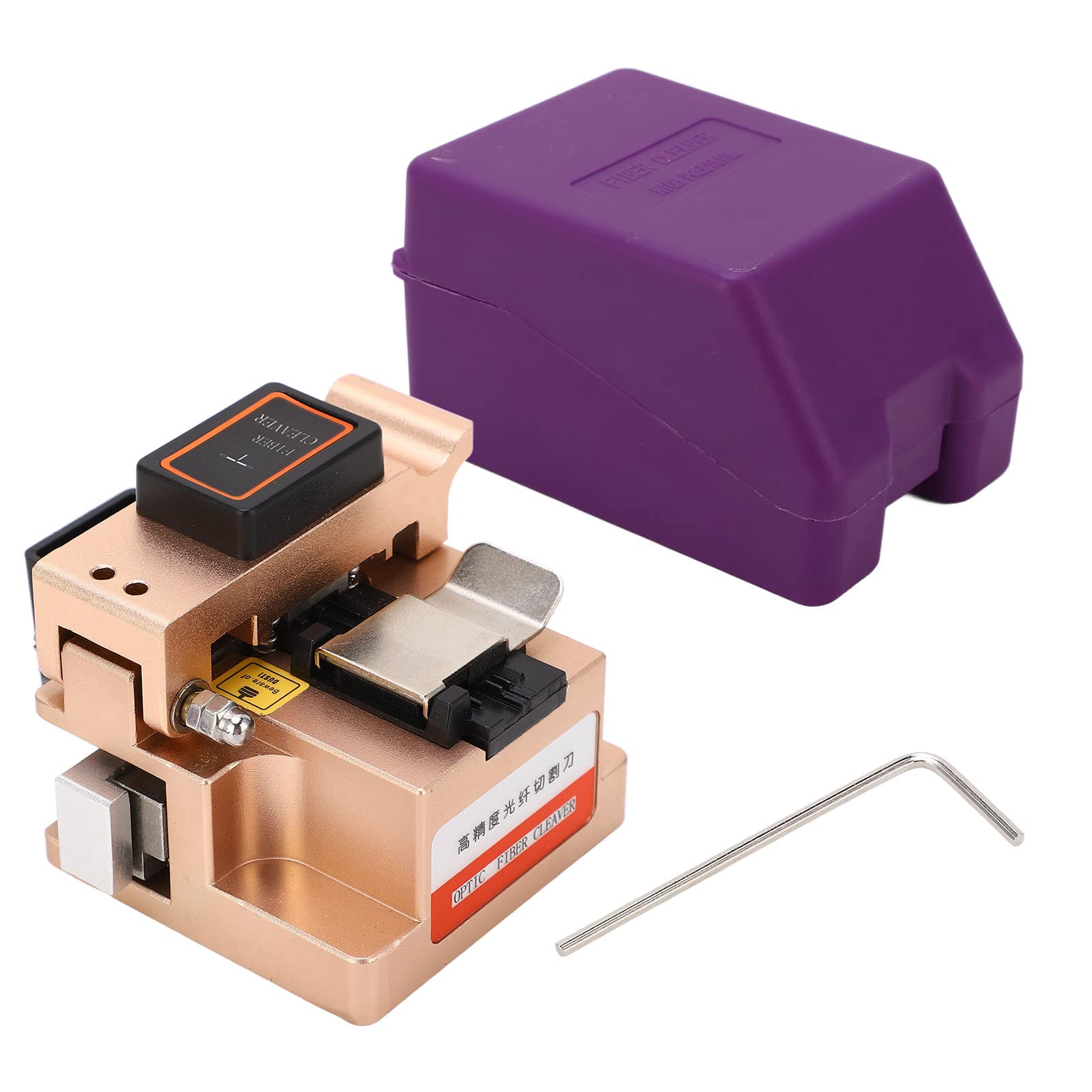 Fiber Cleaver Herramienta de Corte Limpia y Precisa con Retorno Automático de Cuchilla para Profesionales de Fibra óptica Oro 3 en 1