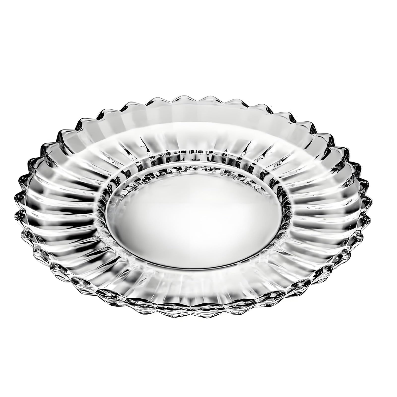 Decorative Bowl Glass Crystal Fruit Bowl Modern Serving Bowls Pedestals Bowls for Party Dining Home Table Centerpieces Modern Glass Fruit Pedestal for Party Dining Home Decor Centerpiece Candy Basket