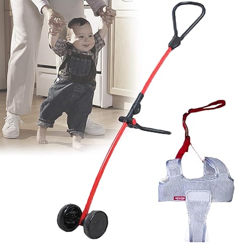 Amazon Co Jp 幼児用歩行器 立位および歩行学習アシスタント用に高さ調節可能 赤ちゃん用の携帯型立位学習アシスタント Color Red ベビー マタニティ