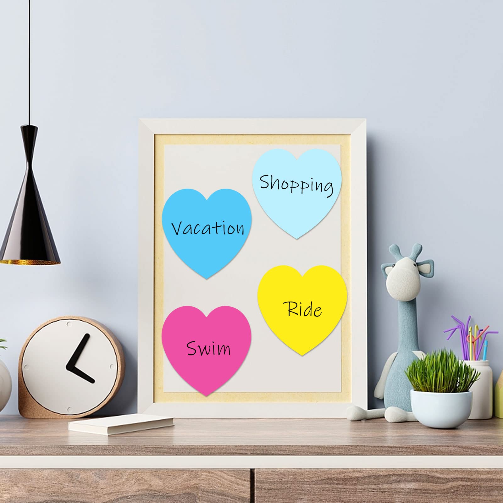 Amscan Valentinstag Herzen-Ausschnitte – 50 Stück, 5 Cm, Bunt Mit Glitzer, Für Deko & Basteln