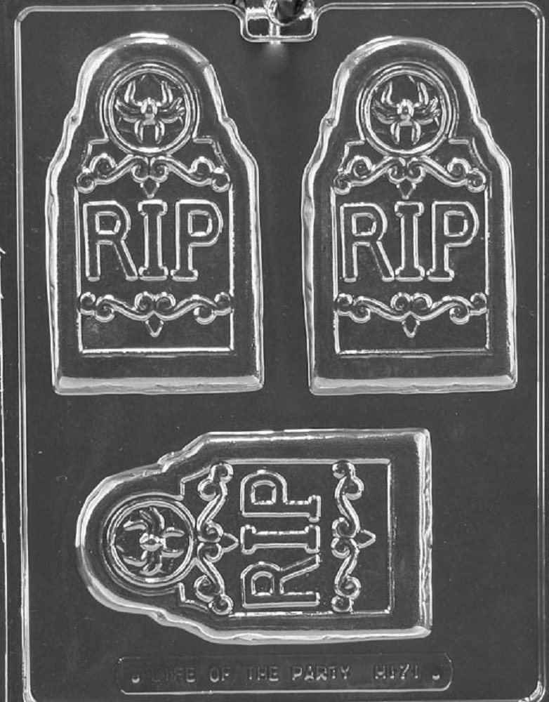 Moule chocolat Halloween stèle R.I.P. pour animer un atelier pâtisserie en famille