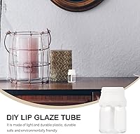 Vista 5 de Tubos vacíos de brillo de labios, 20 unidades de mini contenedores reutilizables transparentes de brillo de labios vacíos para bálsamos labiales