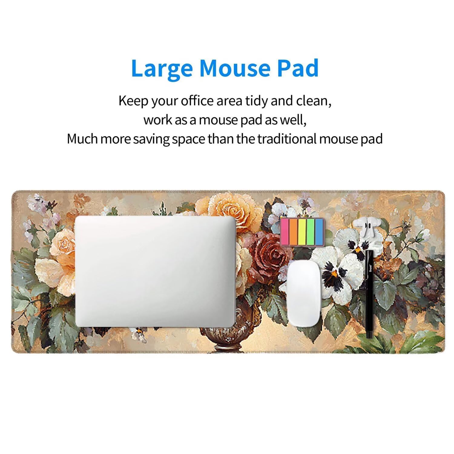 Podkładka pod mysz do gier, 1400 x 600 mm XXL Podkładka pod mysz do gier, duża, antypoślizgowa wodoodporna, rozszerzona długa podkładka pod mysz do klawiatury XXL, akcesoria biurowe, do gier