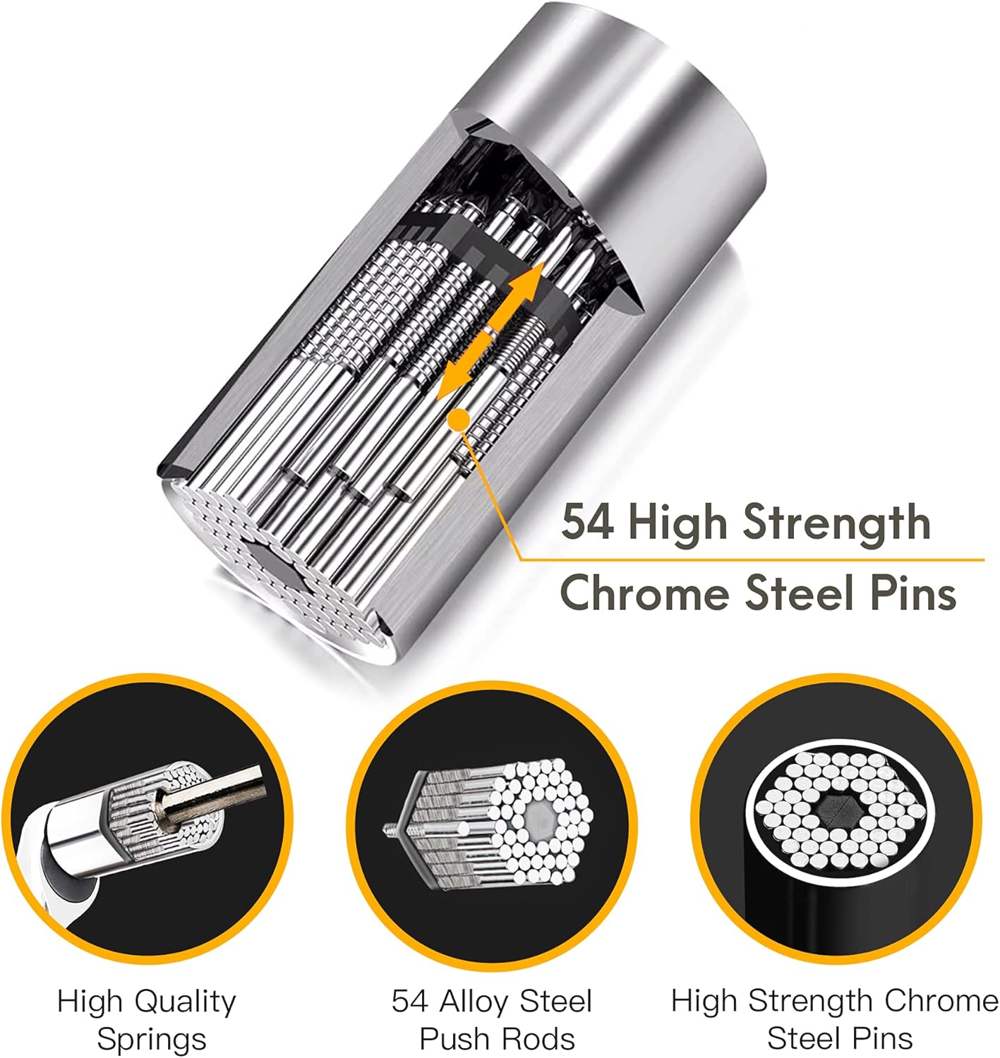 Top Brands Gifts for Men Universal Socket Tool Set 3pcs, (7-19mm)Ratchet Super Socket Wrench Set With Power Drill Adapter, Incredible Valentine's Day Gifts Cool Stuff Portable Tool Gadgets for Men