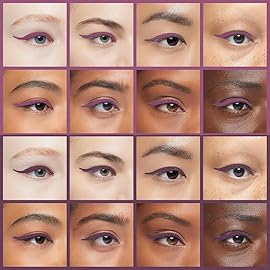 evpct 2Pcs Light Dark Purple Gel Eyeliner Pencils Eye Black Face Paint Stick Lipstick Halloween Makeup Set Waterproof Smudge Proof Eyeliner Pen Crayon Smokey Eye delineador de ojos contra el agua