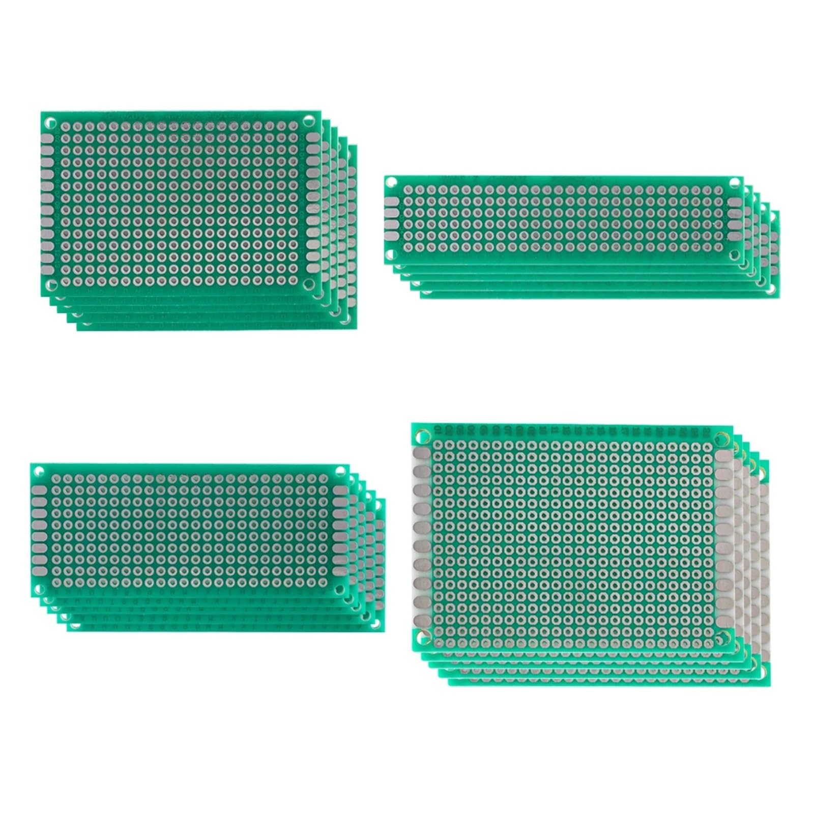 Prototypes de circuits imprimés universels simple face en lot de 20 pour vos projets