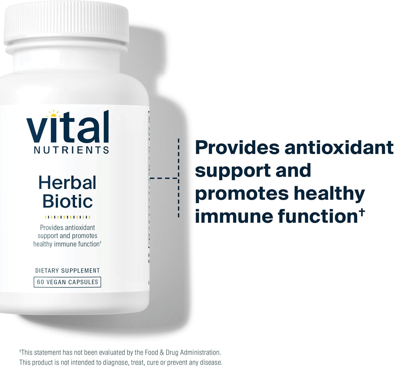 Vital Nutrients Herbal Biotic - Herbal Immune Support Supplement - Antioxidant Support Promotes Healthy Immune System - Gluten, Dairy, Soy Free - Non-GMO - 60 Capsules - Image 5