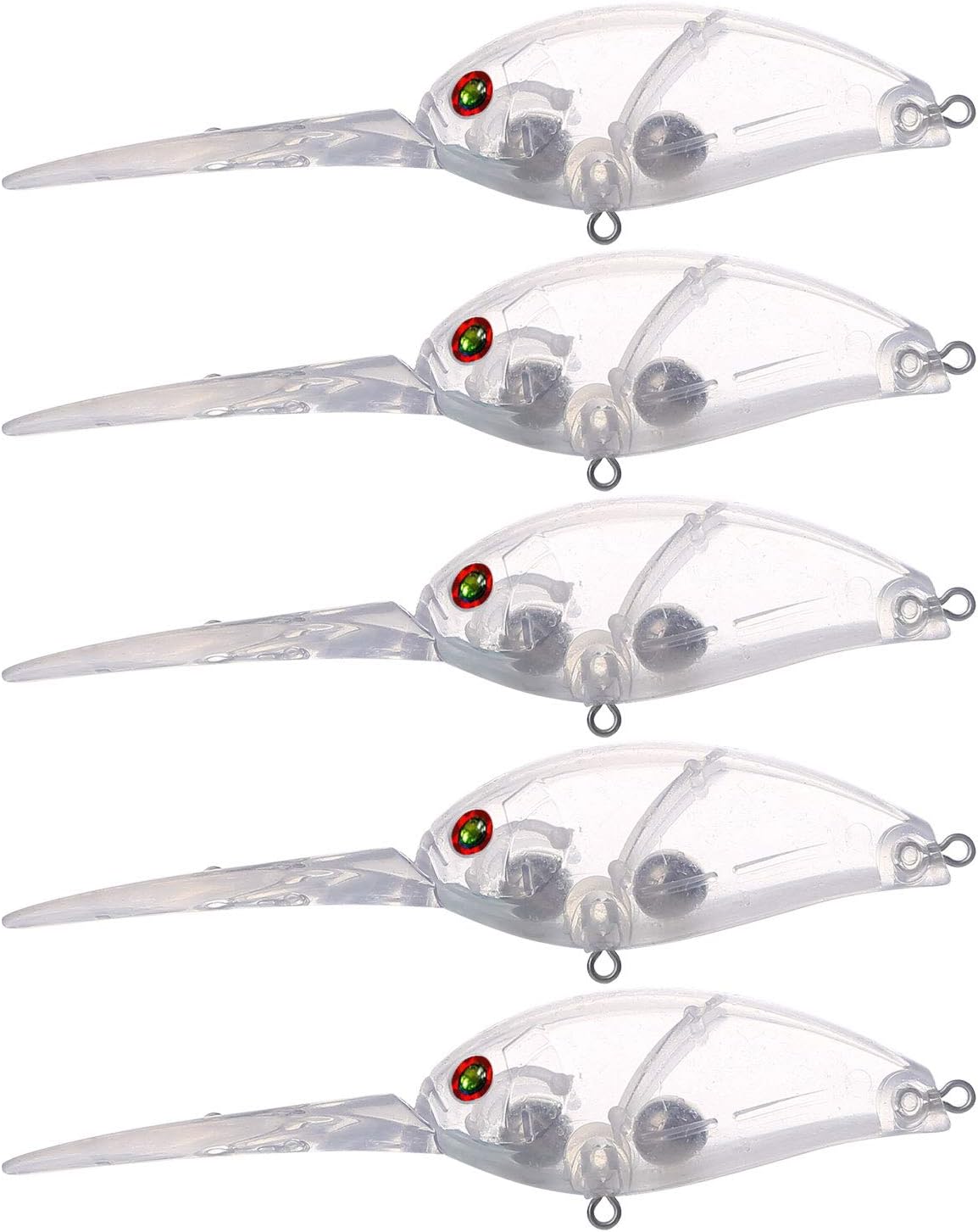 FREE FISHER 20pcs Lure Blanks,Unpainted Fishing Lures