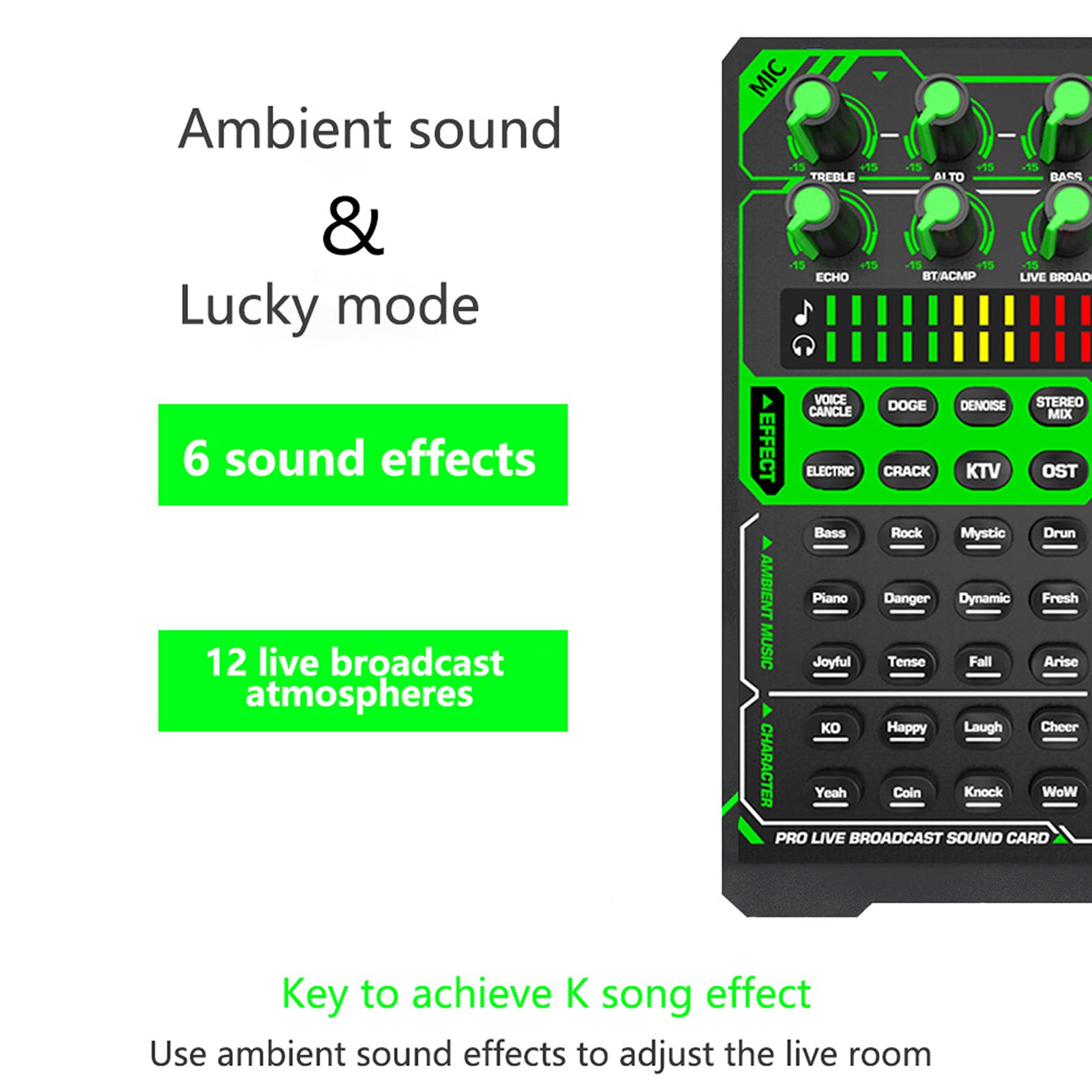 DJ Mixer Mezclador de Audio inalámbrico Profesional con una Nueva generación de procesador de Audio DSP de 32 bits de Alto Rendimiento sin depuración para Party Studio