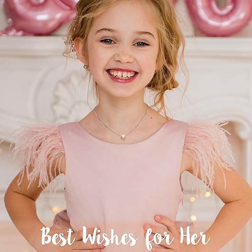 Miniatura 32 de Sereney Regalos de cumpleaños para niñas y mujeres, collar de perlas de plata esterlina como regalo de cumpleaños de 7, 9, 10, 11, 13, 15, 16, 18