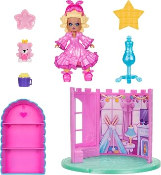 Royale High Dorm Room Playset - 1 Doll, 5 Accessories - Fits Inside Castle Playset - Virtual Item Code Included - Ages 5+