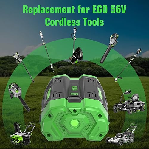 Miniatura 6 de Reemplazo de capacidad de extensión de 5000 mAh para batería EGO de 56 V compatible con batería EGO de 56 voltios Power+ BA2800 BA4200 BA4200T