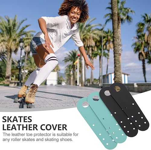 Miniatura 6 de BESPORTBLE Punteras protectoras para patines de patinaje, protectores de dedos de los pies, patines de hielo, tapas delanteras, de larga duración,