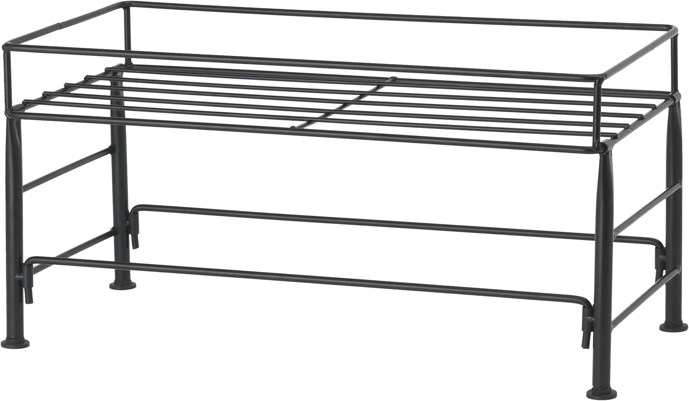 PetRageous 81031 Tobys Set The Table Steel Frame Dog Feeder, 7-Inch Tall by 18-Inch Long and 8.5-Inch Wide, Holds Two 8-Inch Diameter Bowls, for Medium Dogs And Cats, Black