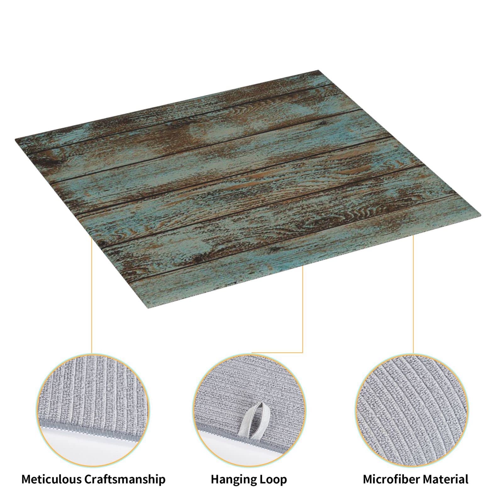Tappetino Scolapiatti Reversibile 45x60 Cm – Assorbente E Resistente Al Calore, Per Cucina E Bar, In Poliestere Con Cordoncino