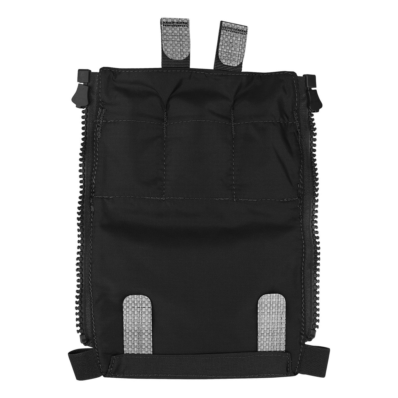 Panneau Dorsal Tactique MOLLE Zippé Avec Porte-chargeurs Triples Et Pochette Zippée - Sac D'extension Pour Gilet Airsoft De Chasse Et Sac À Dos Tactique