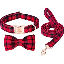 Tunkoo Christmas Dog Collar & Leash Bundle, S