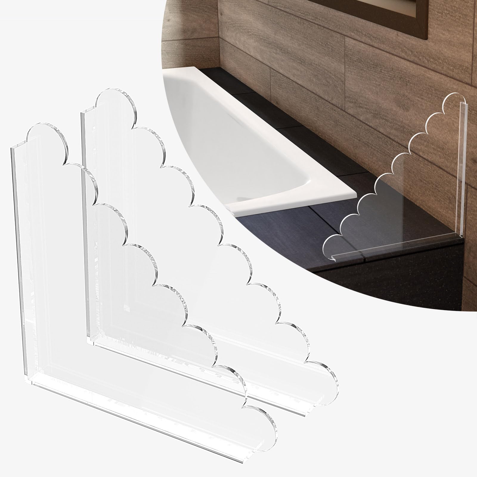 Protection anti-éclaboussures pour douche LUGUNU pour une salle de bain propre