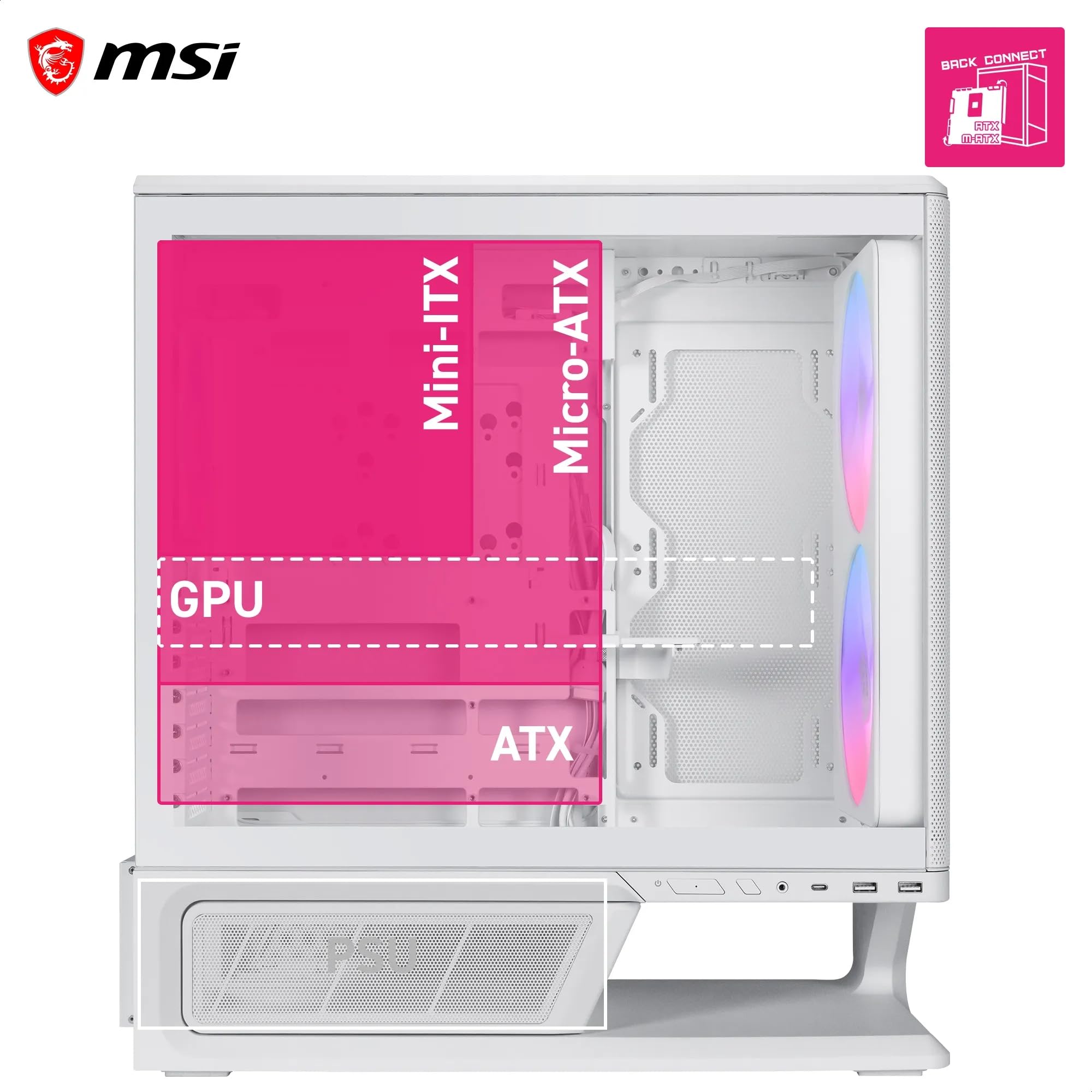 MPG VIXTA 300R Airflow PZ W obudowa do gier ATX