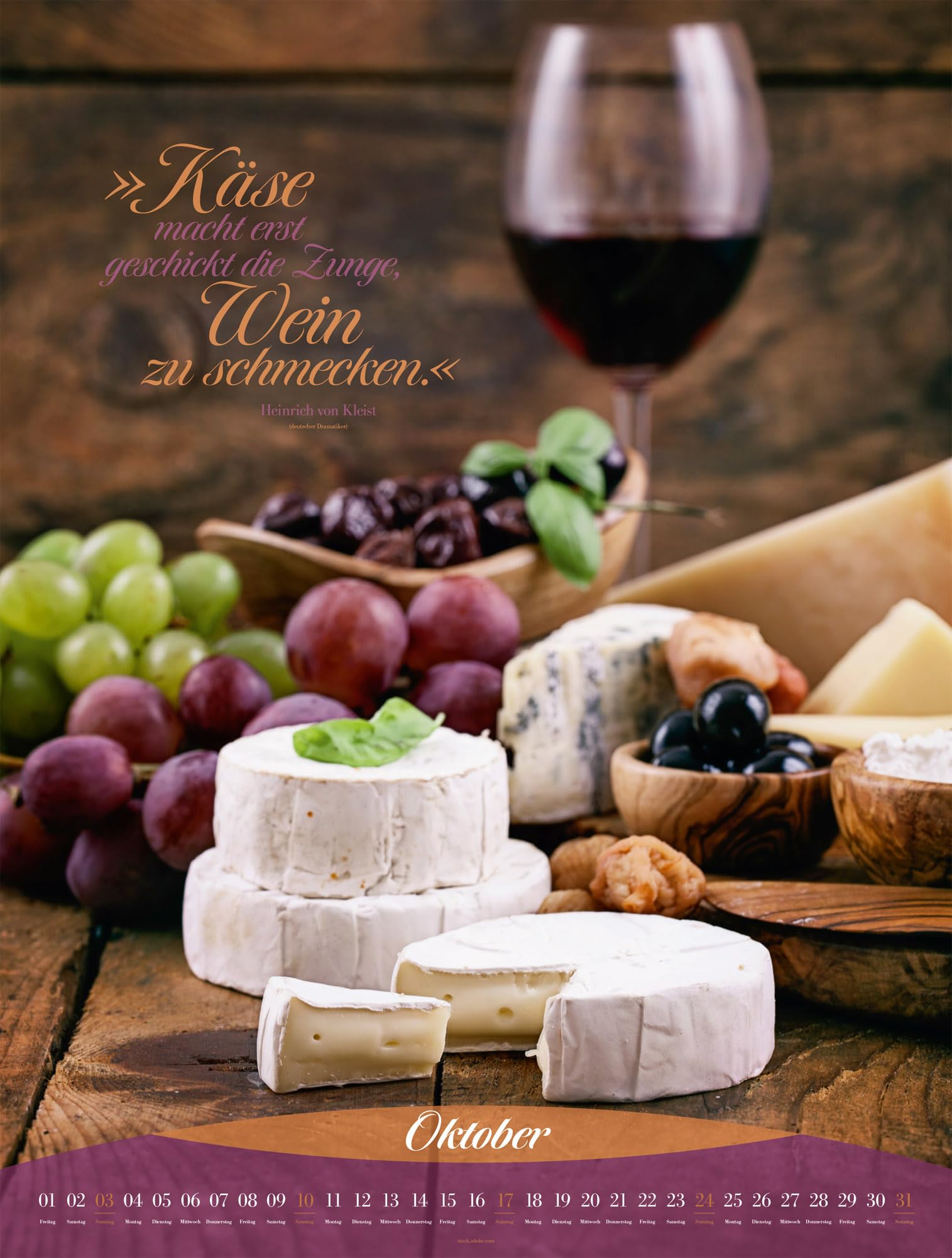 Art Culinaire Kalender 2027: Geschmackvoller Küchen-Kalender im großen Hochformat (50x66 cm) | Für Kochliebhaber:innen und Gourmets